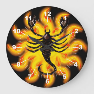 Fiery Scorpio Stor Klocka