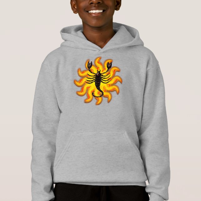 Fiery Scorpio T Shirt (Framsida)