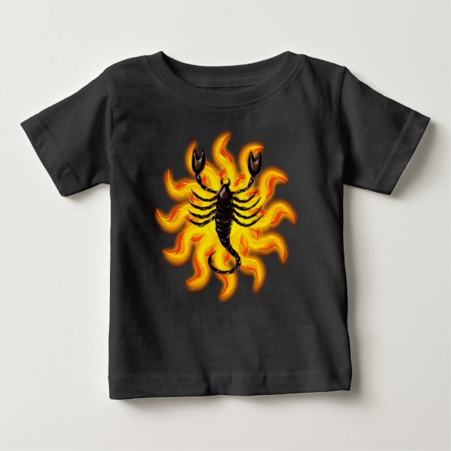 Fiery Scorpio T Shirt (Framsida)