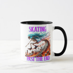 Fiery Skeleton A Death-Defying Ride Mugg