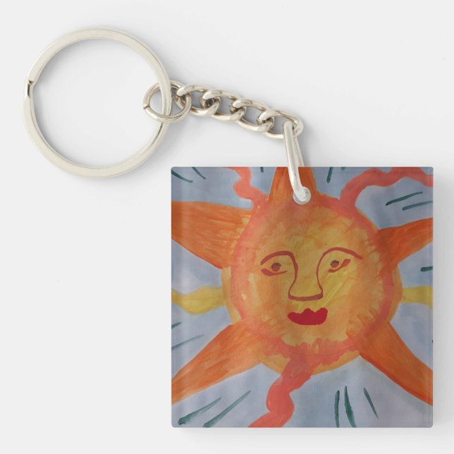 Fiery Sol Acrylic Nyckelring (Framsidan)