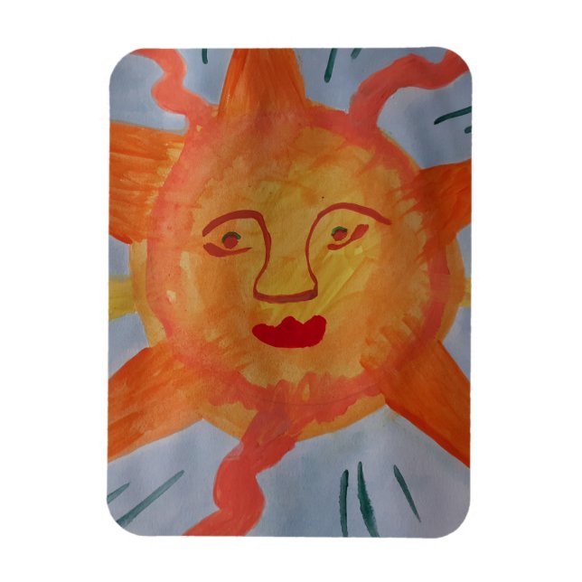 Fiery Sol Flexible Photo Magnet (Vertikal)
