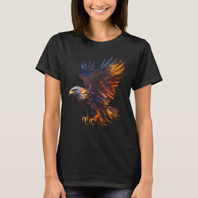 Fiery Steller's Sea-eagle Graphic Tee for Men Wome (Framsida)