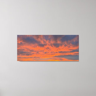 Fiery Sunset Canvastryck