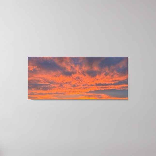 Fiery Sunset Canvastryck (Framsida)