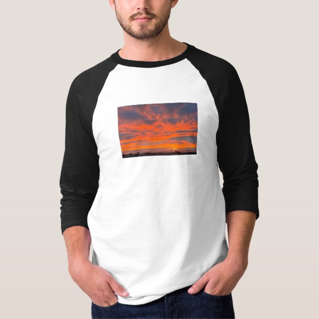 Fiery Sunset T Shirt (Framsida)