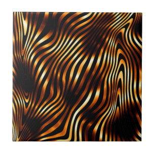 Fiery Tiger Rand Kakelplatta