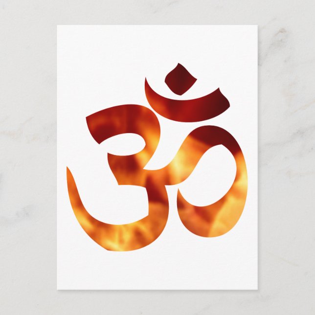 Fiery Yoga Symbol Vykort (Framsida)