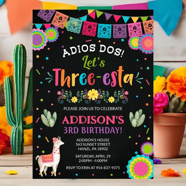 Fiesta 3-årsinbjudan inbjudningar (Skapare uppladdad)