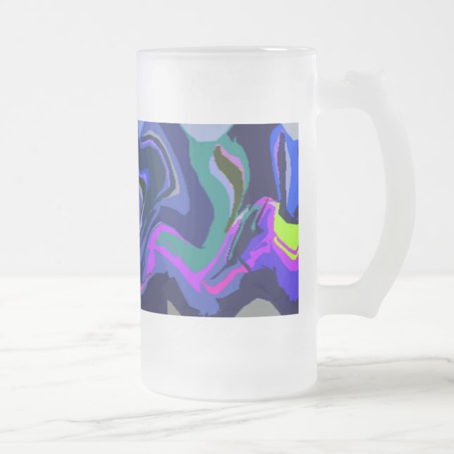 Fiesta 3 (blått) glas, Mugg (Höger)