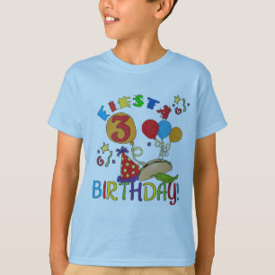 Fiesta 3:e födelsedag T-shirts och gåvor