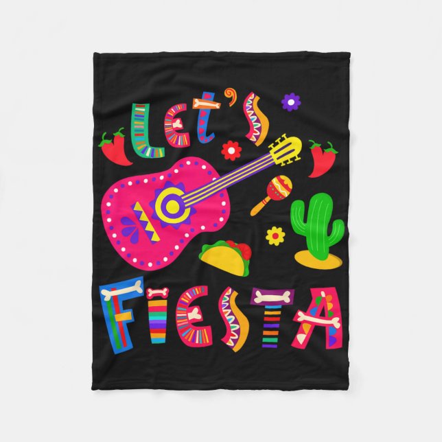 Fiesta 5 cinco de Mayo för kvinnor, Manar Boys Gir Fleecefilt (Framsidan)