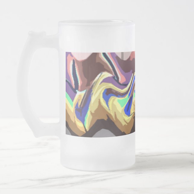 Fiesta 5-glas, Mugg, fryst Frostat Ölglas (Vänster)