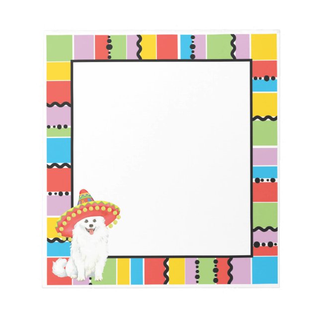 Fiesta American Eskimo Hund Anteckningsblock (Framsida)