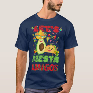 Fiesta Amigos Avocado och Tacos cinco de Mayo T Shirt