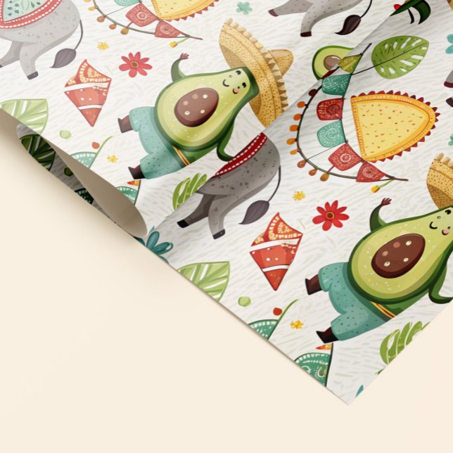 Fiesta Avocado & Donkey Delight Presentpapper (Skapare uppladdad)