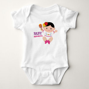Fiesta Baby Bodydress, Mexikanska Baby Outfit T-shirt