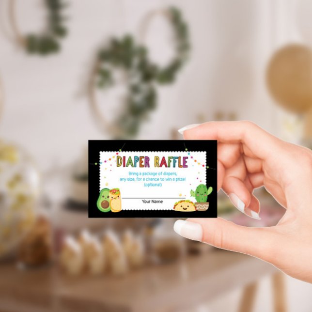 Fiesta Baby Shower Diaper Raffle Card Tilläggskort (Skapare uppladdad)