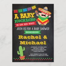 Fiesta Baby Shower-inbjudan, Baby Muchacho
