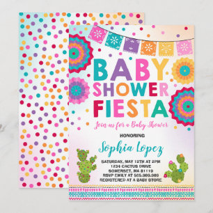 Fiesta Baby Shower-inbjudan för mexikanska babysko Inbjudningar