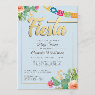 Fiesta Baby Shower-inbjudan Inbjudningar