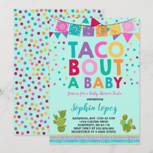 Fiesta Baby Shower-inbjudan Taco Bout A Baby Inbjudningar