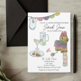 Fiesta Baby Shower Inbjudningar