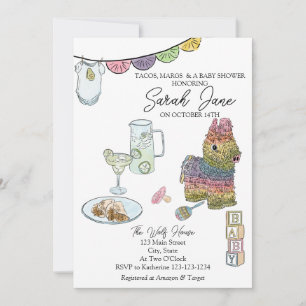 Fiesta Baby Shower Inbjudningar