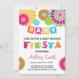 Fiesta Babyduschinbjudan Mexikanska babyduschen Inbjudningar