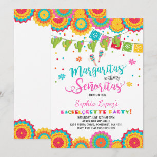 Fiesta Bachelorette Party bjudan Señorita Roligt Inbjudningar