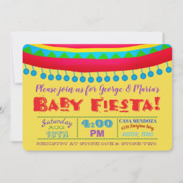 Fiesta Bebis Shower Inbjudningar