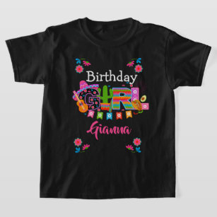 Fiesta Birthday Girl   Mexiko Party Shirt T Shirt