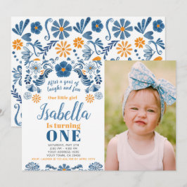 Fiesta Birthday-inbjudan med ditt foto Inbjudningar