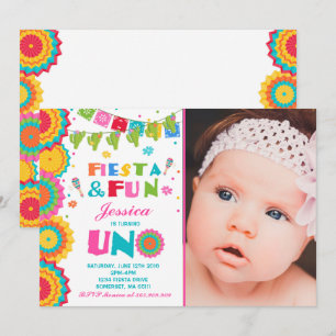 Fiesta Birthday-inbjudan till Fiesta-Roligten som Inbjudningar