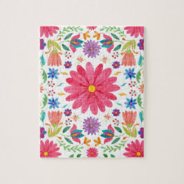 Fiesta Blommigt Mexicana Folicana Pussel