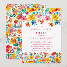 Fiesta Blommigt Watercolor Möhippa