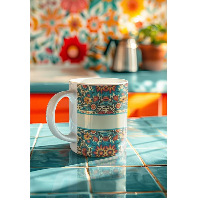 Fiesta Blooms, anpassade Kaffemugg (Skapare uppladdad)