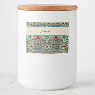 Fiesta Blooms, anpassade Mat Etiketter