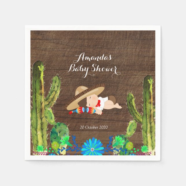 Fiesta Boy Muchachito Papprare Party Napkins Pappersservett (Framsidan)