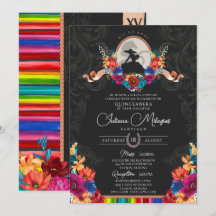 Fiesta Bright Folk Blommigt Charro Quinceanera