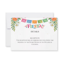 Fiesta Bröllop RSVP-kort 
