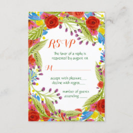 Fiesta Bröllop RSVP OSA Kort