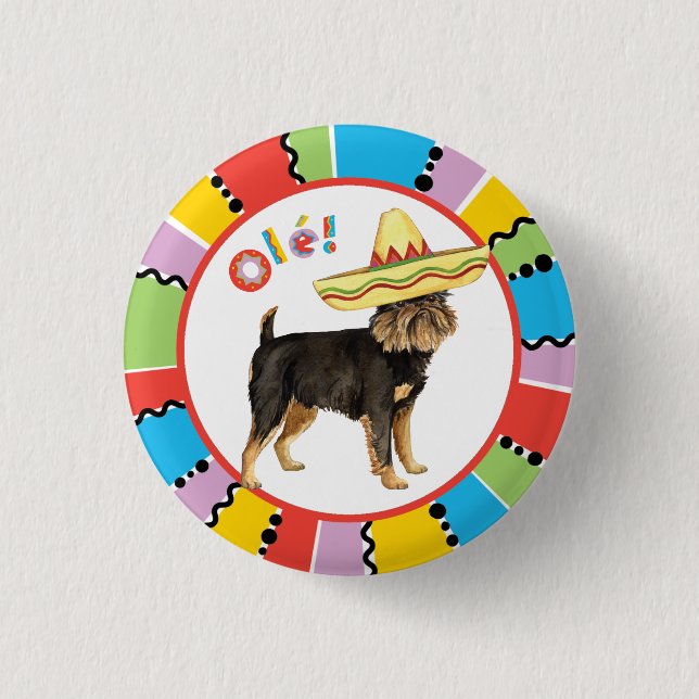 Fiesta Brussels Griffon Knapp (Framsida)