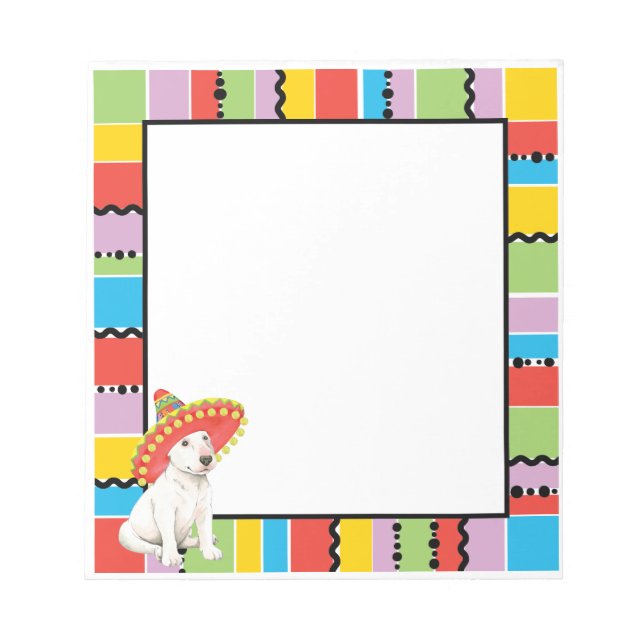 Fiesta Bull Terrier Anteckningsblock (Framsida)