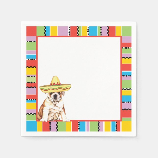 Fiesta Bulldog Pappersservett (Framsidan)