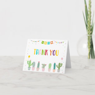 Fiesta Cactus Baby Shower Tack Kort