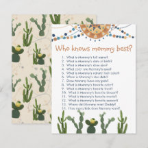 Fiesta cactus babyduschspel