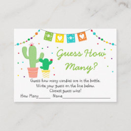 Fiesta Cactus gissar hur många babyvisningsspel Tilläggskort