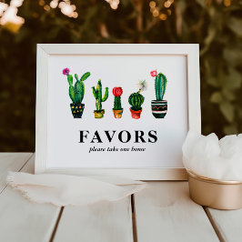 Fiesta Cactus Möhippa Favors Fototryck