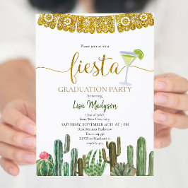 Fiesta Cactus Studentfest Mexican Inbjudningar